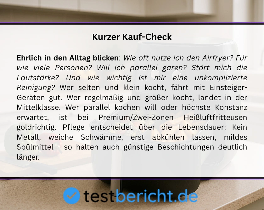 Airfryer Kauf-Check